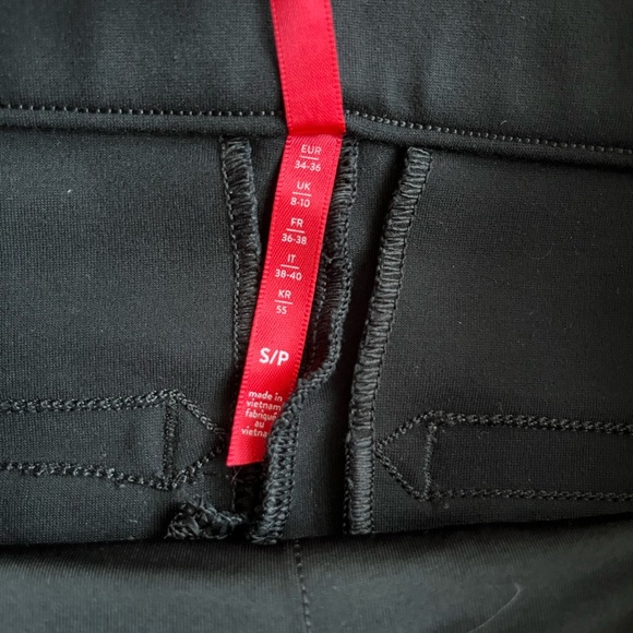 Spanx The Perfect Pant Womens Medium Black Ankle Back Seam Skinny Ponte Pull On - Picture 4 of 10